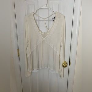 Patrons of the Peace Flowy White Sheer Top